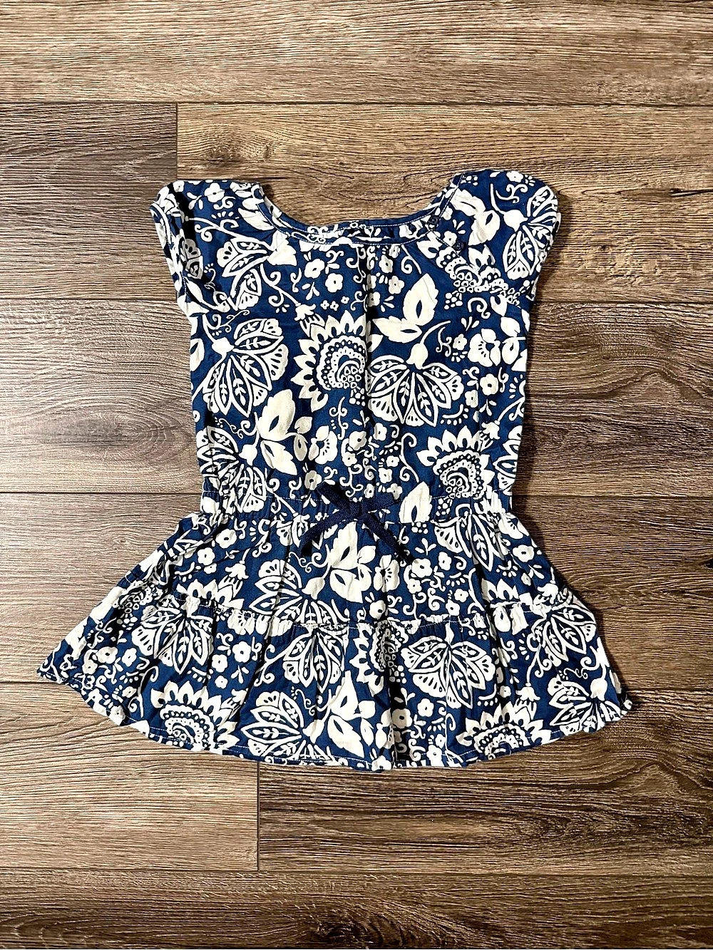 babyGap Girls Floral Dress Blue & White Size 3T